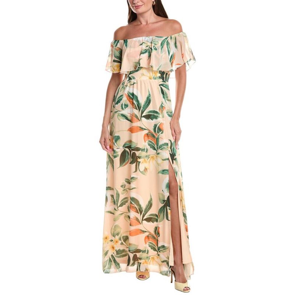 Marion Womens  Floral Maxi Dress, Pink